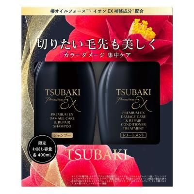 TSUBAKI Premium EX 山茶花極致修復洗護套裝 洗髮精400ml+護髮素400ml 限定版