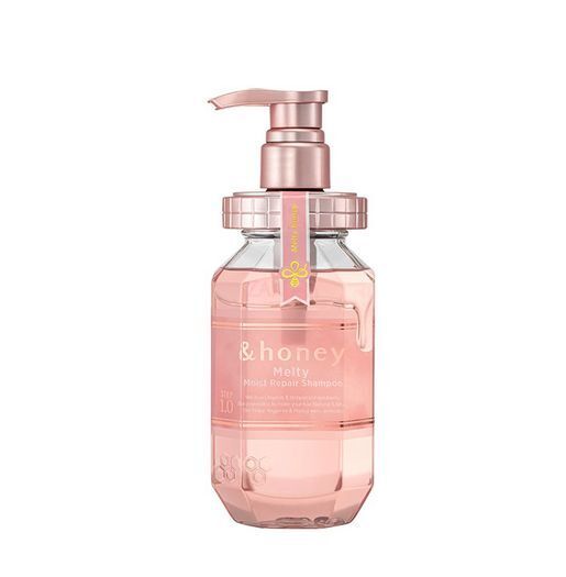 &Honey 玫瑰蜂蜜柔潤保濕修護洗髪水 粉色 440ml