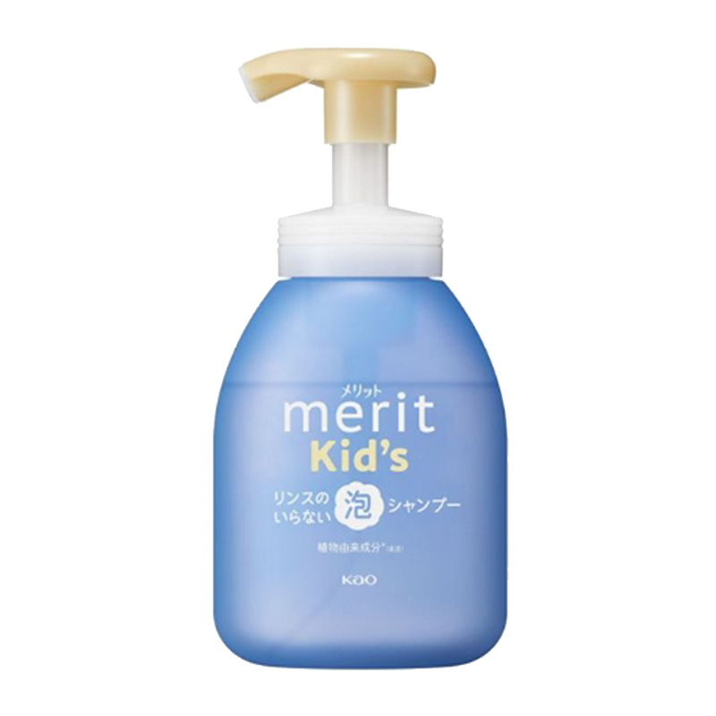 花王 Merit 兒童泡沫洗髮露 藍色(順滑型) 330ml (藍色)