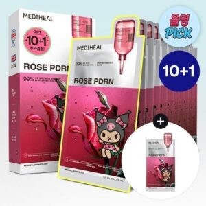 Mediheal X Kuromi Rose PDRN Mask 抗老肌膚再生修復面膜10片＋1片 限定套裝