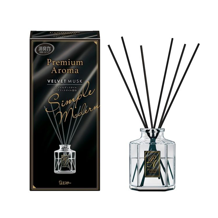 4901070130030 Premium Aroma Stick 房間除臭高級香薰棒 室內擴香瓶 50ml (黑)