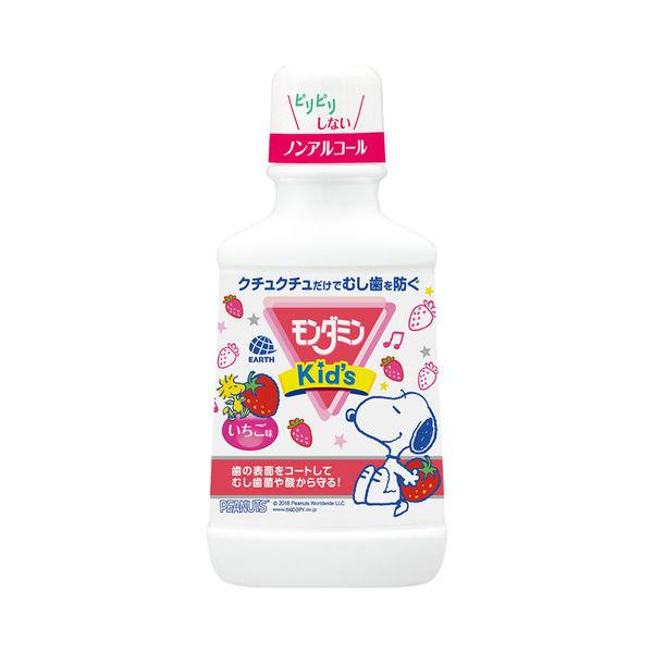 4901080510419 Earth Chemical SNOOPY 史努比兒童無酒精漱口水 250ml 士多啤梨味