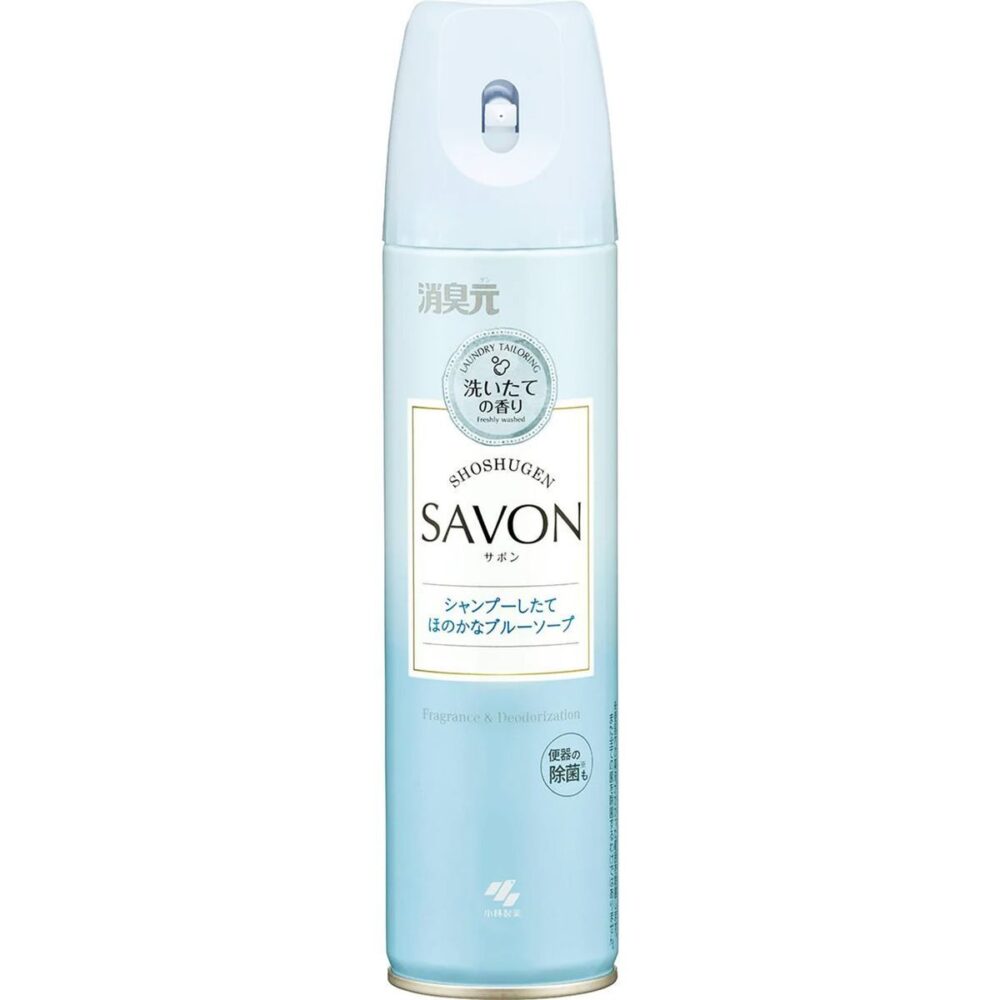 KOBAYASHI 消臭元 SAVON 廁所芳香噴霧 洗髮淡香 (藍) 280ml