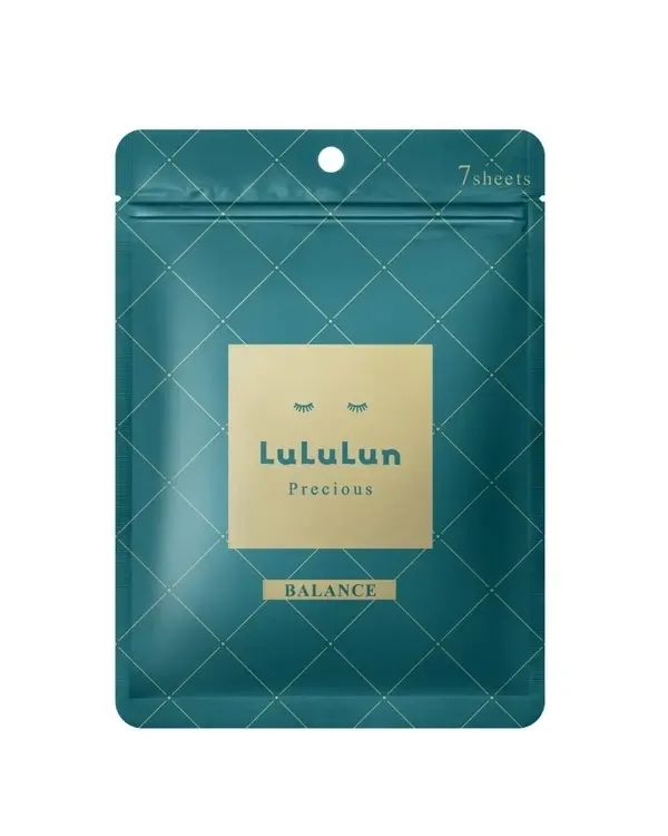 LuluLun Precious 濃潤修護化妝水面膜 7片(綠)