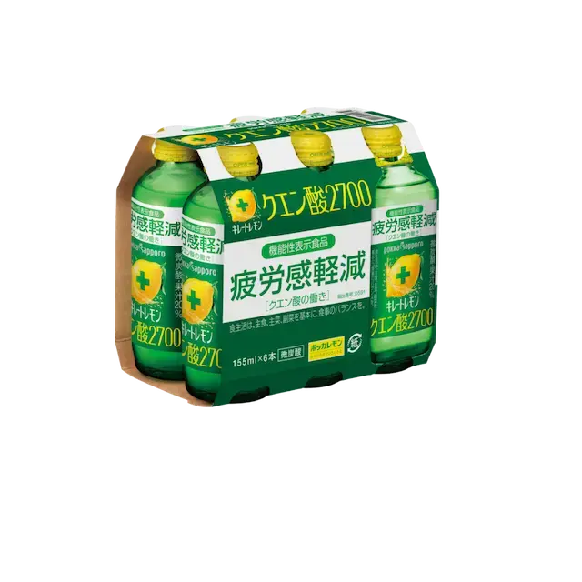 POKKA SAPPORO 檸檬酸2700 有氣維他命C飲品 155ml x6