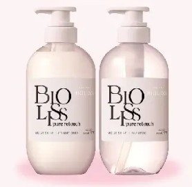 高絲 Bioliss Pure Retouch 毛躁對策 修護洗護套裝(粉) 480ml
