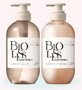 高絲 Bioliss Pure Retouch 扁塌對策 蓬鬆洗護套裝(藍) 480ml
