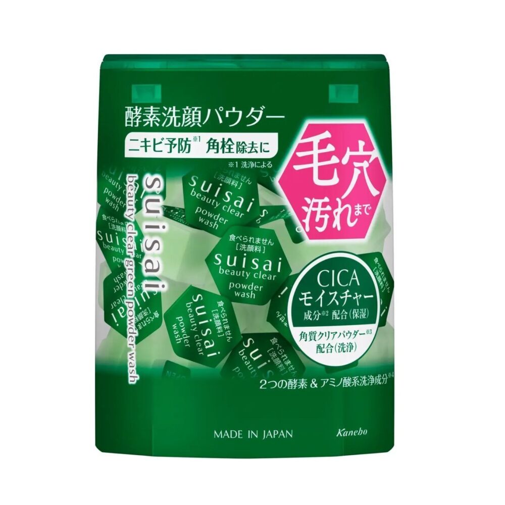 佳麗寶 Suisai 積雪草清透綠粉酵素洗顏粉 0.4g x 32粒 (綠)