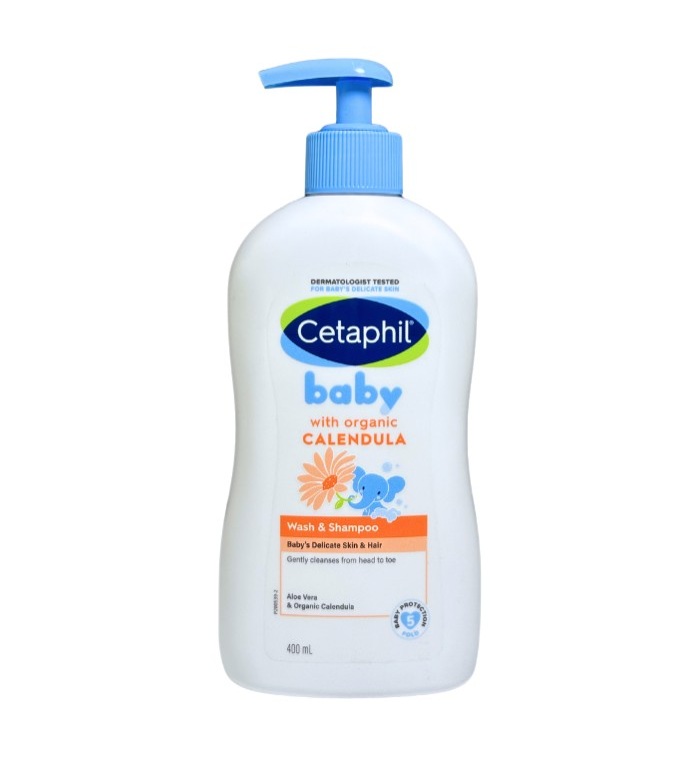 Cetaphil Baby 嬰兒 金盞花舒緩 洗髮沐浴露二合一 400ml